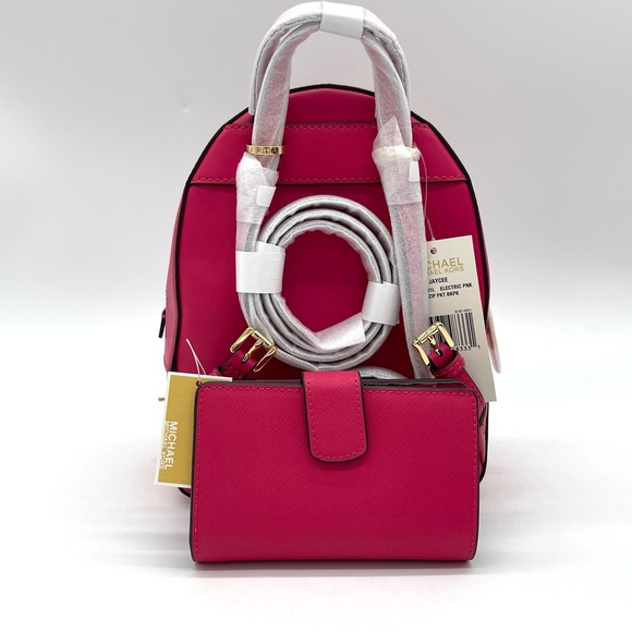 Michael Kors Jaycee Xsmall Backpack & Corner Zip Bifold Wallet - Picture 4 of 11